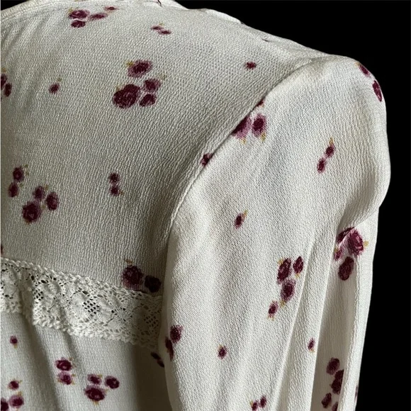 Knox Rose Boho Chic Embroidered Blouse Size S - Picture 11 of 16